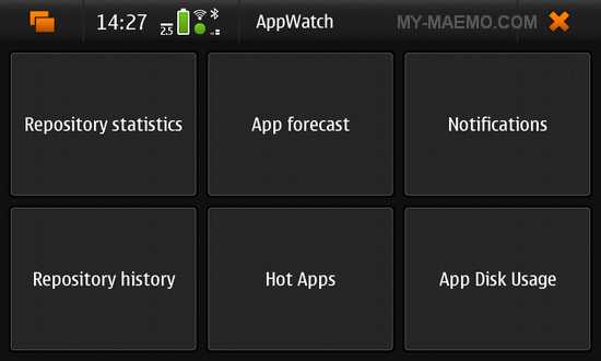 AppWatch for Nokia N900 / Maemo 5