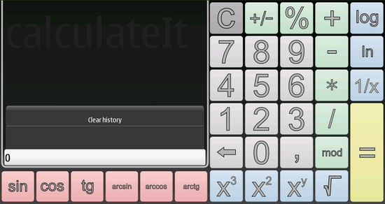 CalculateIt for Nokia N900 / Maemo 5