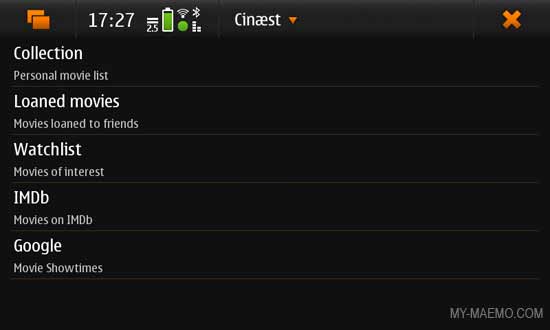 Cinaest for Nokia N900 / Maemo 5