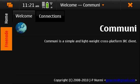 Communi for Nokia N900 / Maemo 5