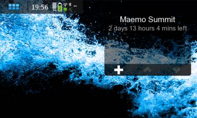Countdown Home Desktop Widget for Nokia N900 / Maemo 5