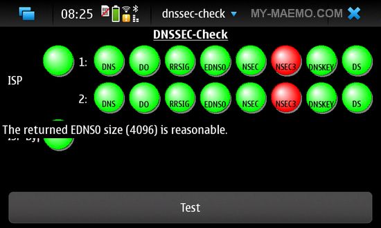 DNSSEC-Check for Nokia N900 / Maemo 5