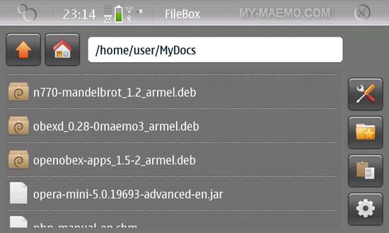 FileBox for Nokia N900 / Maemo 5