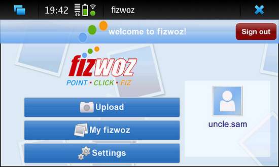 fizwoz Mobile for Nokia N900 / Maemo 5
