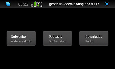 gPodder Podcast Client for Nokia N900 / Maemo 5