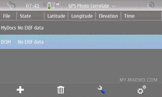 GPS Photo Correlate for Nokia N900 / Maemo 5