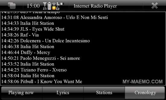 Internet Radio Player for Nokia N900 / Maemo 5