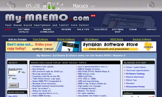 Macuco 2 for Nokia N900 / Maemo 5
