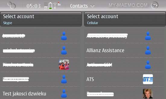 Merge Contacts for Nokia N900 / Maemo 5