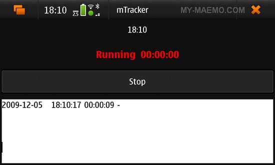 mTracker for Nokia N900 / Maemo 5