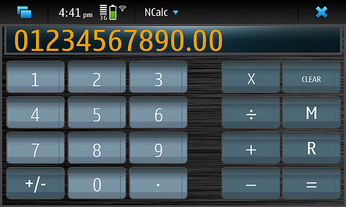 Ncalc for Nokia N900 / Maemo 5