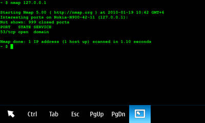 Nmap for Nokia N900 / Maemo 5