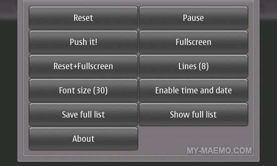 Push-It! for Nokia N900 / Maemo 5