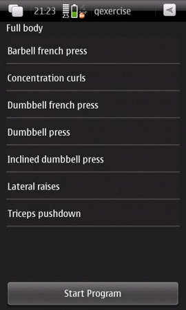 QExercise for Nokia N900 / Maemo 5