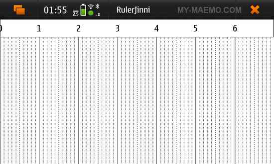 RulerJinni for Nokia N900 / Maemo 5