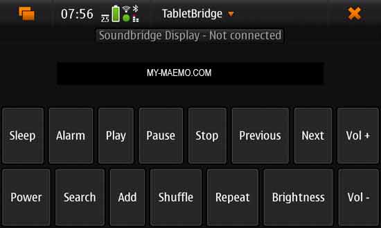 TabletBridge for Nokia N900 / Maemo 5