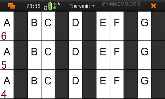 Theremin for Nokia N900 / Maemo 5