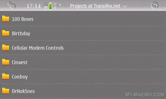Transifex-Mobile for Nokia N900 / Maemo 5