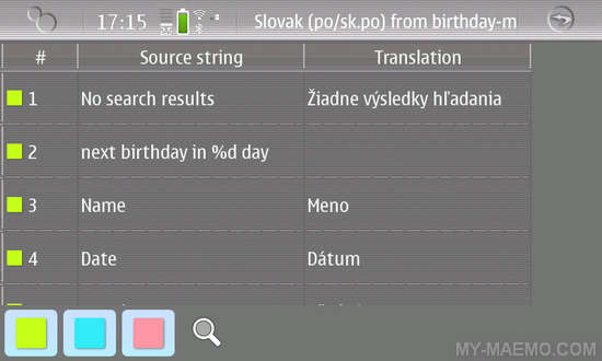 Transifex-Mobile for Nokia N900 / Maemo 5