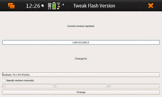 Tweak Flash Plugin Version for Nokia N900 / Maemo 5