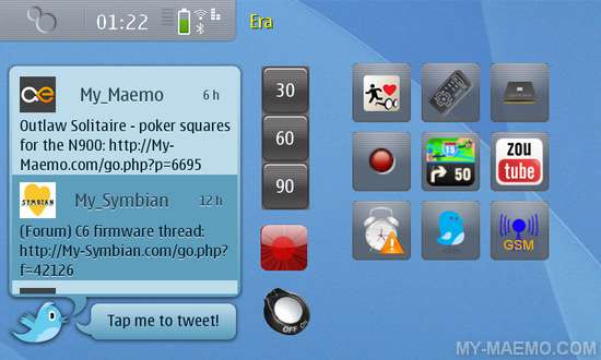Twitter Widget for Nokia N900 / Maemo 5