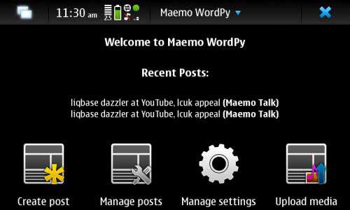 WordPy for Nokia N900 / Maemo 5