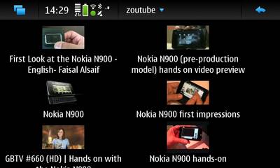 zoutube for Nokia N900 / Maemo 5
